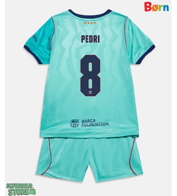Barcelona Pedri Gonzalez #8 Replika Babytøj Tredje sæt Børn 2026-27 Kortærmet (+ Korte bukser)
